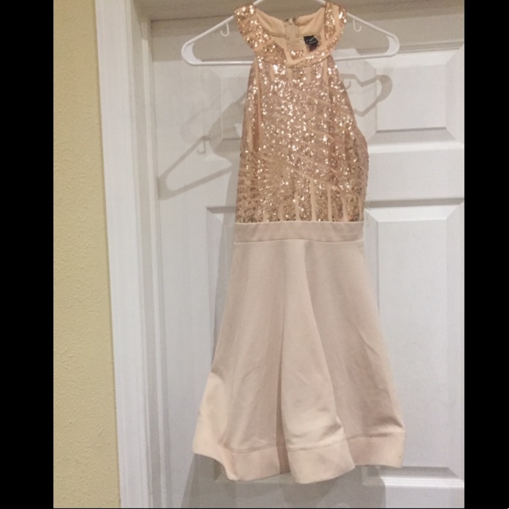 Windsor rose gold prom dress